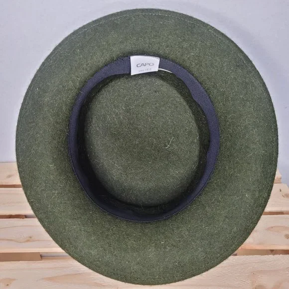 Capo Green Wool Hat size 7 MED - Picture 7 of 12